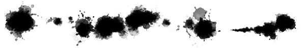 Ink splatter brush