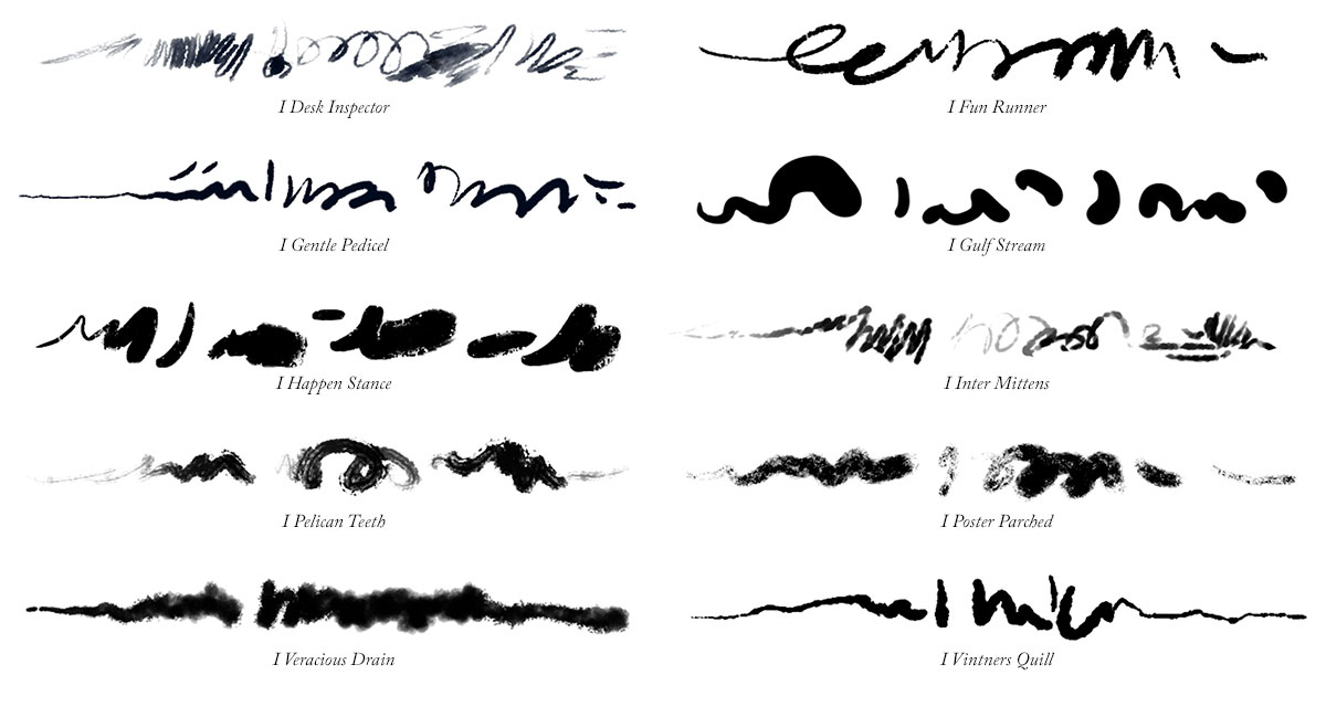 10 Photoshop Ink Brushes