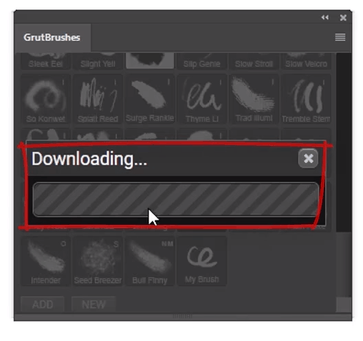 click download to download and install the brush directly into Photoshop