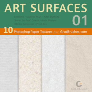 10 high resolution paper textures from GrutBrushes.com (Product Image)