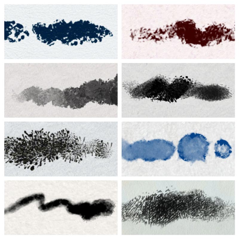 8 Procreate Brushes (enlarged 300%)