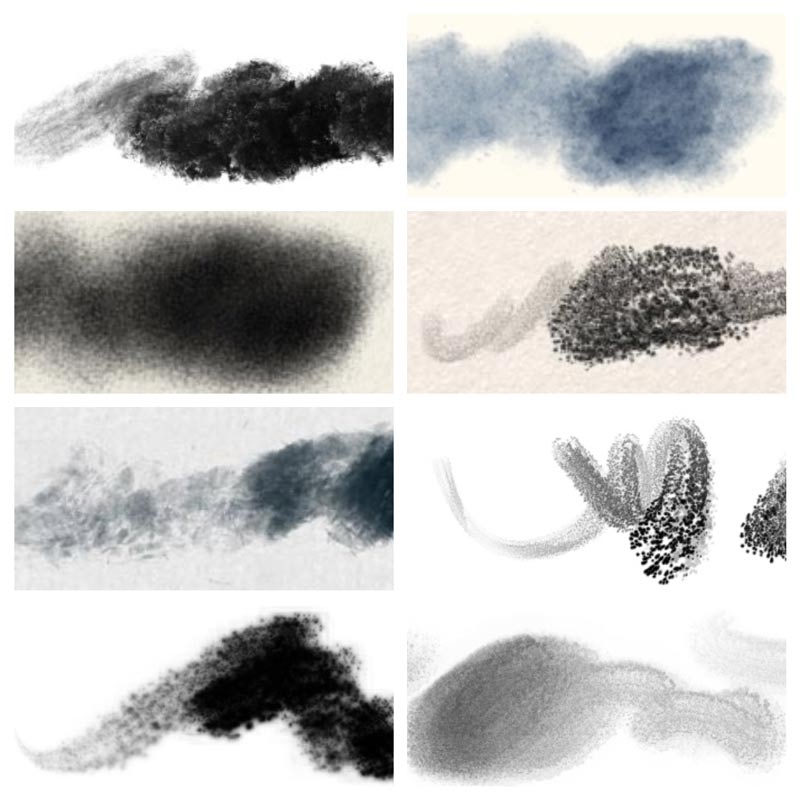 8 Procreate Brushes (enlarged 300%)