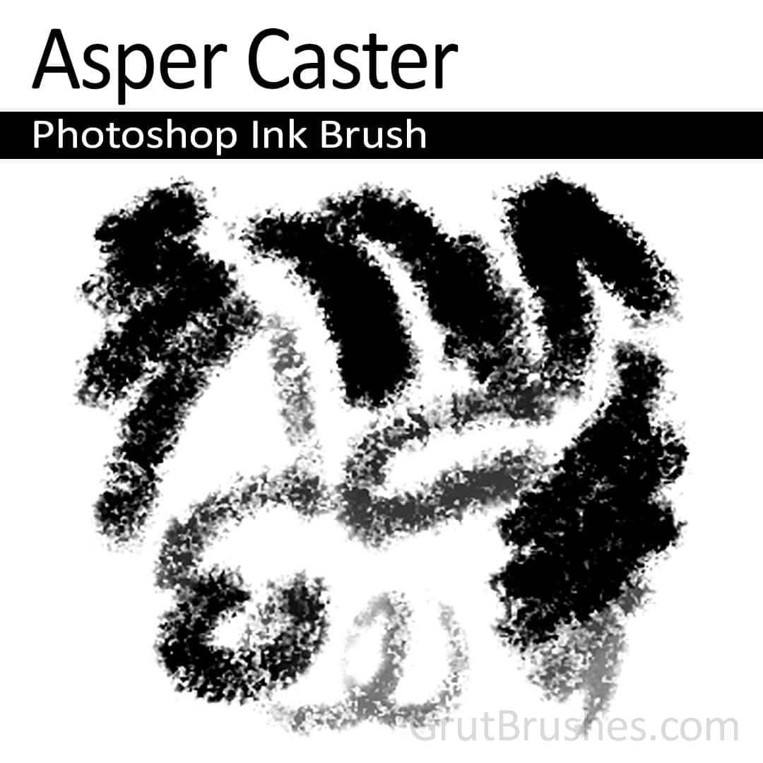 'Asper Caster' Photoshop ink brush for digital painting