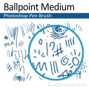 Ballpoint Medium - Photoshop Ink Brush