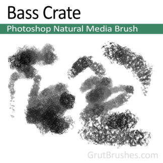 Photoshop Natural Media Brush for digital artists 'Bass Crate'