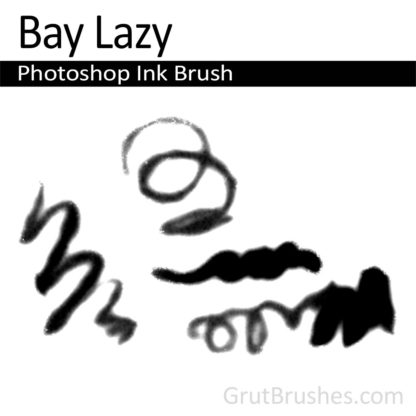 Photoshop Ink Brush for digital artists 'Bay Lazy'