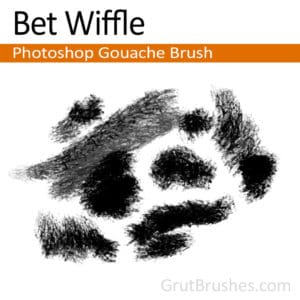 Photoshop Gouache Brush for digital artists 'Bet Wiffle'