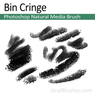 Photoshop Natural Media Brush for digital artists 'Bin Cringe'