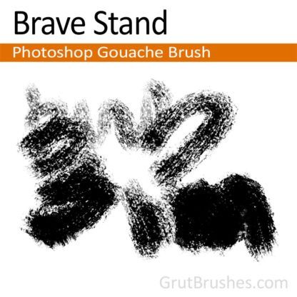 Photoshop Gouache Brush for digital artists 'Brave Stand'