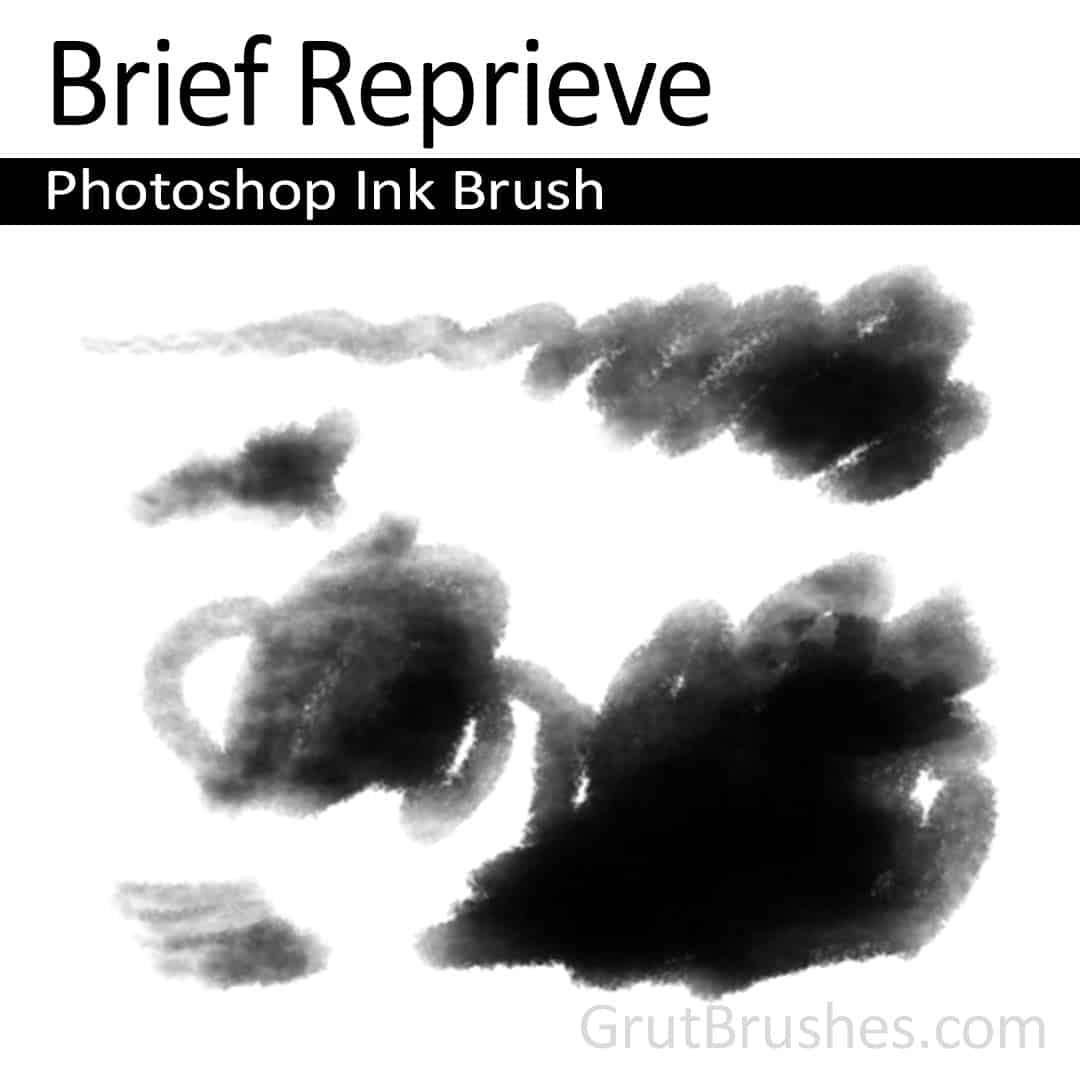 'Brief Reprieve' Photoshop ink brush for digital painting