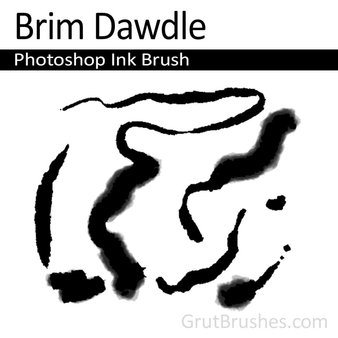 'Brim Dawdle' Photoshop ink brush for digital painting