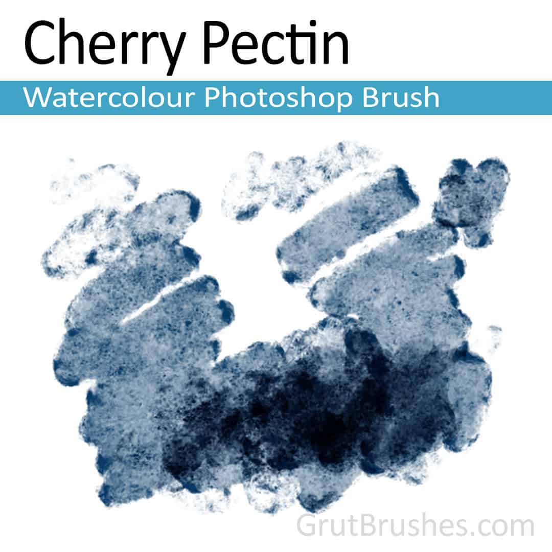 'Cherry Pectin' Photoshop watercolor brush for digital painting