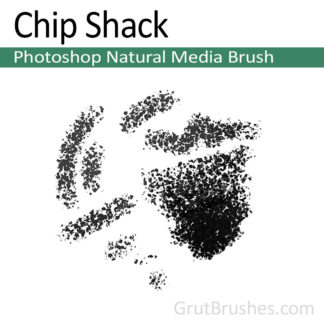 Photoshop Natural Media Brush for digital artists 'Chip Shack'