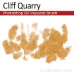 'Cliff Quarry' Photoshop Impasto oil paint