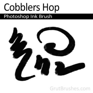Photoshop Ink Brush for digital artists 'Cobblers Hop'