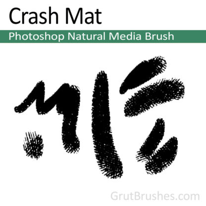 Photoshop Natural Media Brush for digital artists 'Crash Mat'