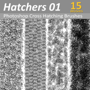 Cross Hatchers - Photoshop Cross Hatching Brushes