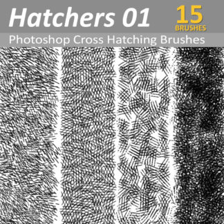 Cross Hatchers - Photoshop Cross Hatching Brushes