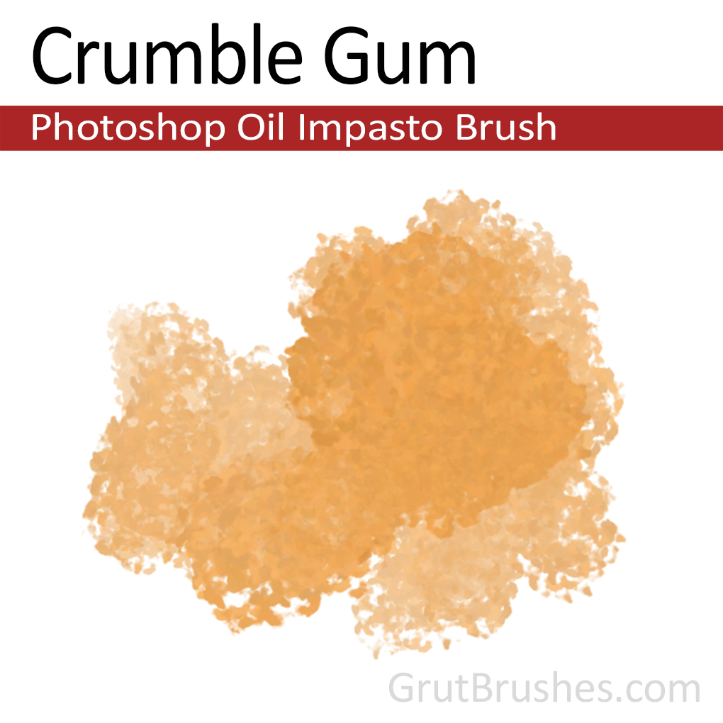 Photoshop Impasto Oil for digital artists 'Crumble Gum'