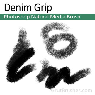 Photoshop Natural Media Brush for digital artists 'Denim Grip'