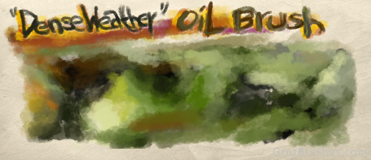 Blending colour with the dense weather Photoshop oil brush