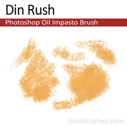Photoshop Oil Impasto Brush for digital artists 'Din Rush'