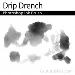 Photoshop Ink Wash Brush "Drip Drench"