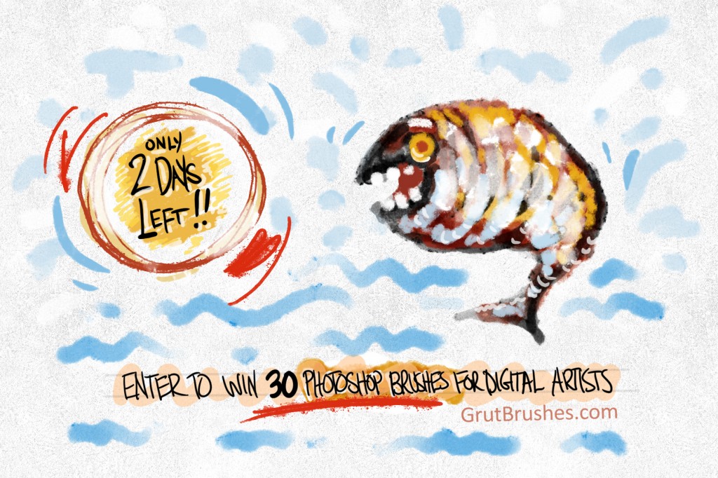 Enter raffle to win 30 digital artists Photoshop brushes