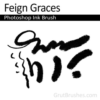 Photoshop Ink Brush for digital artists 'Feign Graces'