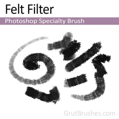 Photoshop Charcoal Brush for digital artists 'Felt Filter'