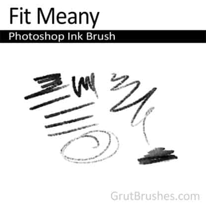 Photoshop Ink Brush for digital artists 'Fit Meany'