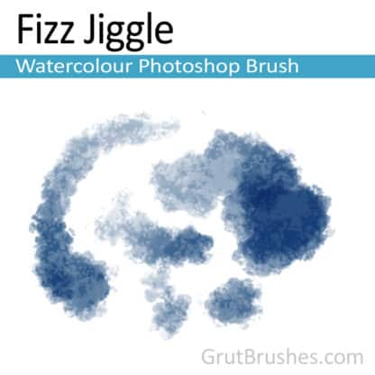 Photoshop Watercolor Brush for digital artists 'Fizz Jiggle'