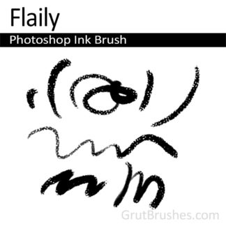 Photoshop Ink Brush for digital artists 'Flaily'