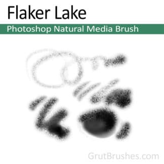 Photoshop Natural Media Brush for digital artists 'Flaker Lake'