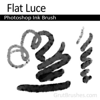 Photoshop Ink Brush for digital artists 'Flat Luce'