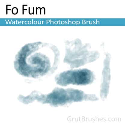 Photoshop Watercolour Brush for digital artists 'Fo Fum'