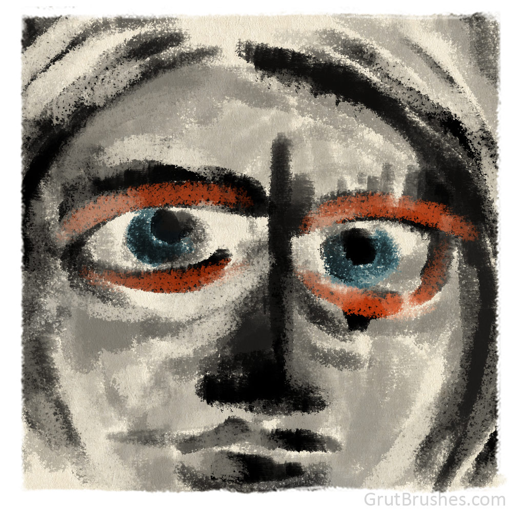 Painted with the Dust Ruffian Photoshop Gouache brush