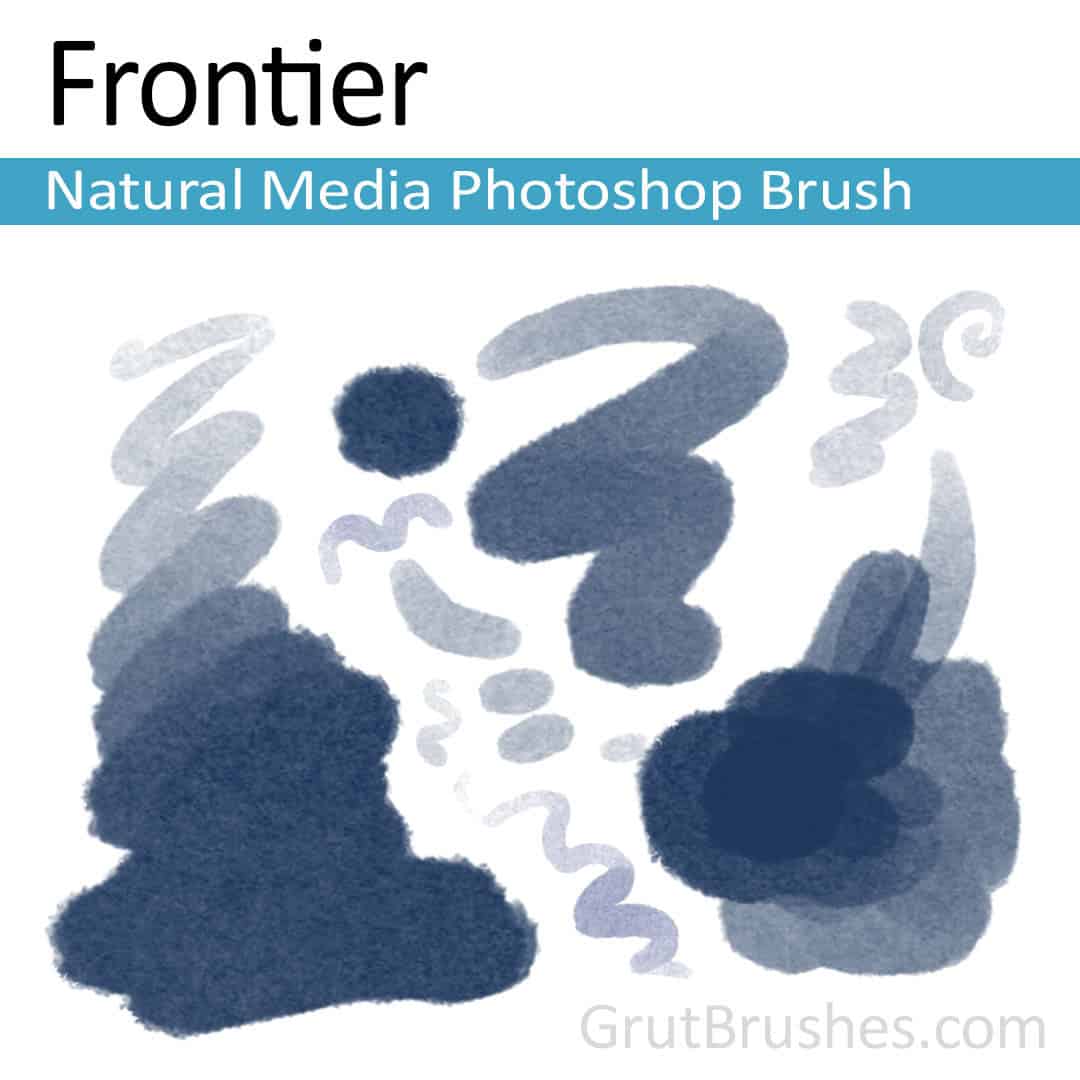 'Frontier' Photoshop watercolor brush for digital painting