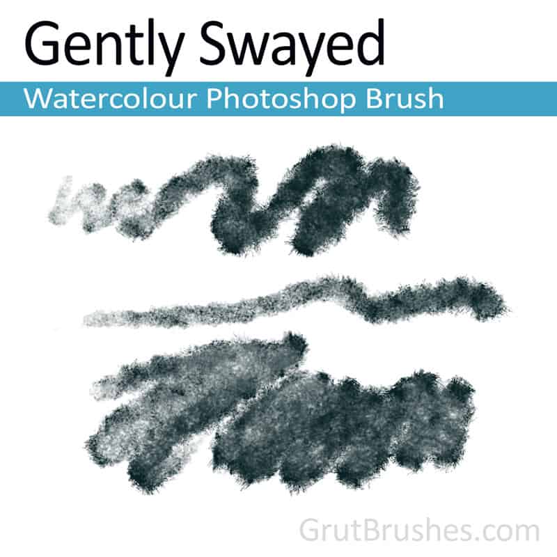 'Gently Swayed' Photoshop watercolor brush for digital painting