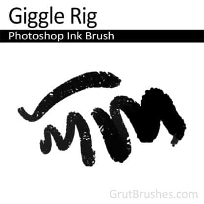Photoshop Ink Brush for digital artists 'Giggle Rigg'