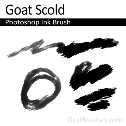 Photoshop Ink Brush for digital artists 'Goat Scold'