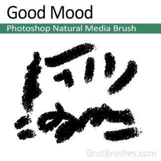 Photoshop Natural Media Brush for digital artists 'Good Mood'