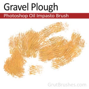 Gravel plough - Impasto Oil Photoshop Brush