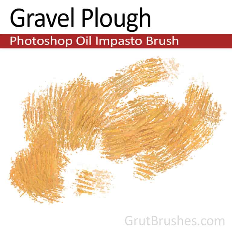 Gravel plough Impasto Oil Brush
