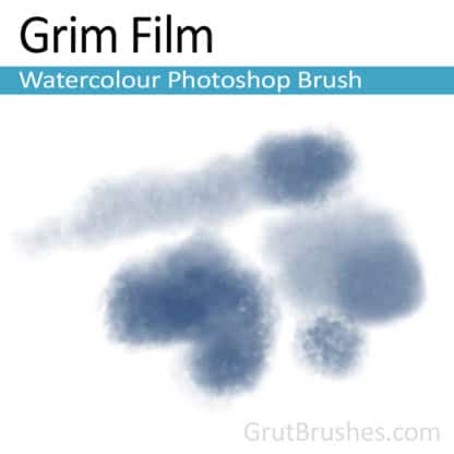 Photoshop Watercolor Brush for digital artists 'Grim Film'