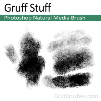 Photoshop Natural Media Brush for digital artists 'Gruff Stuff'