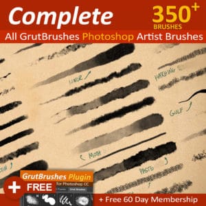 350 Photoshop brushes for digital artists