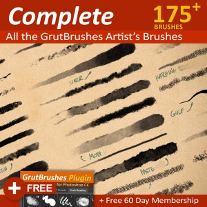 All GrutBrushes professional Artist's brushes