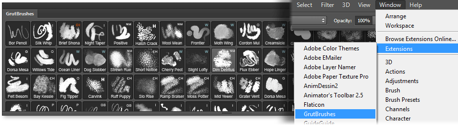 GrutBrushes-Plugin-Extension-for-digital-artists-panel