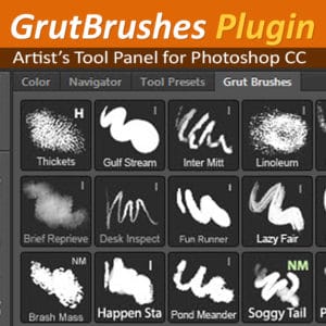 GrutBrushes Tool Panel Plugin for Photoshop CC
